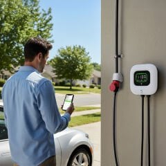 Rheidon EV 11 kW Elektrikli Araç Şarj Ünitesi | WB500-11kW With (Wall Washer)